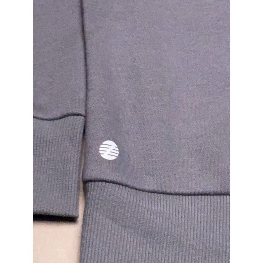 Zella Crewneck 1/4 Zip Pullover Dark Gray Sweater, Men’s XL